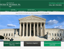 Tablet Screenshot of feamanlaw.com